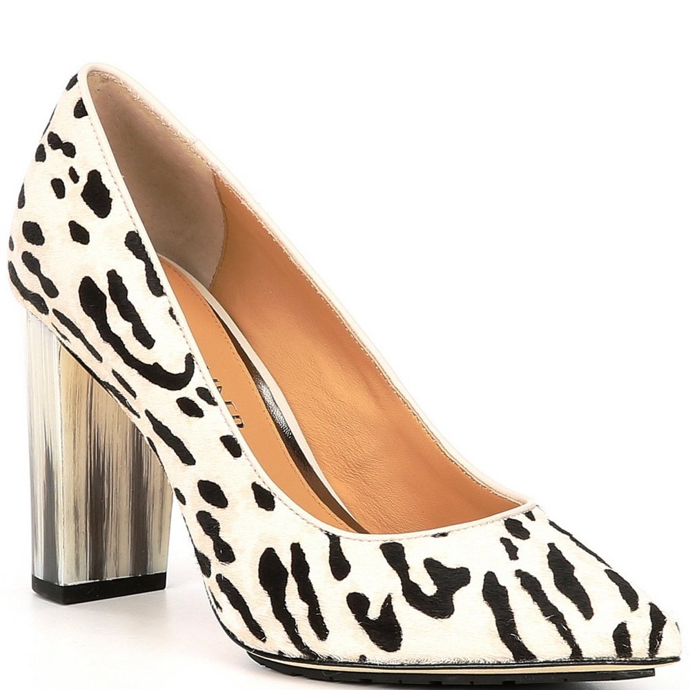 Donald Pliner Neal Leopard WOMEN'S Haircalf Pump SHOES CLEARANCE $250